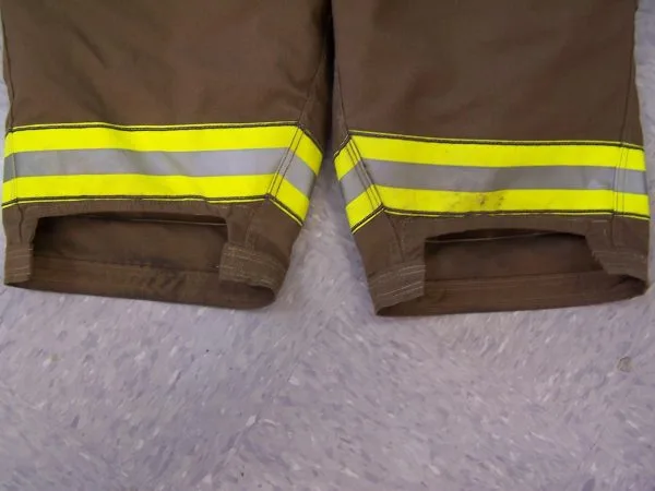 Turnout coat trim close-up