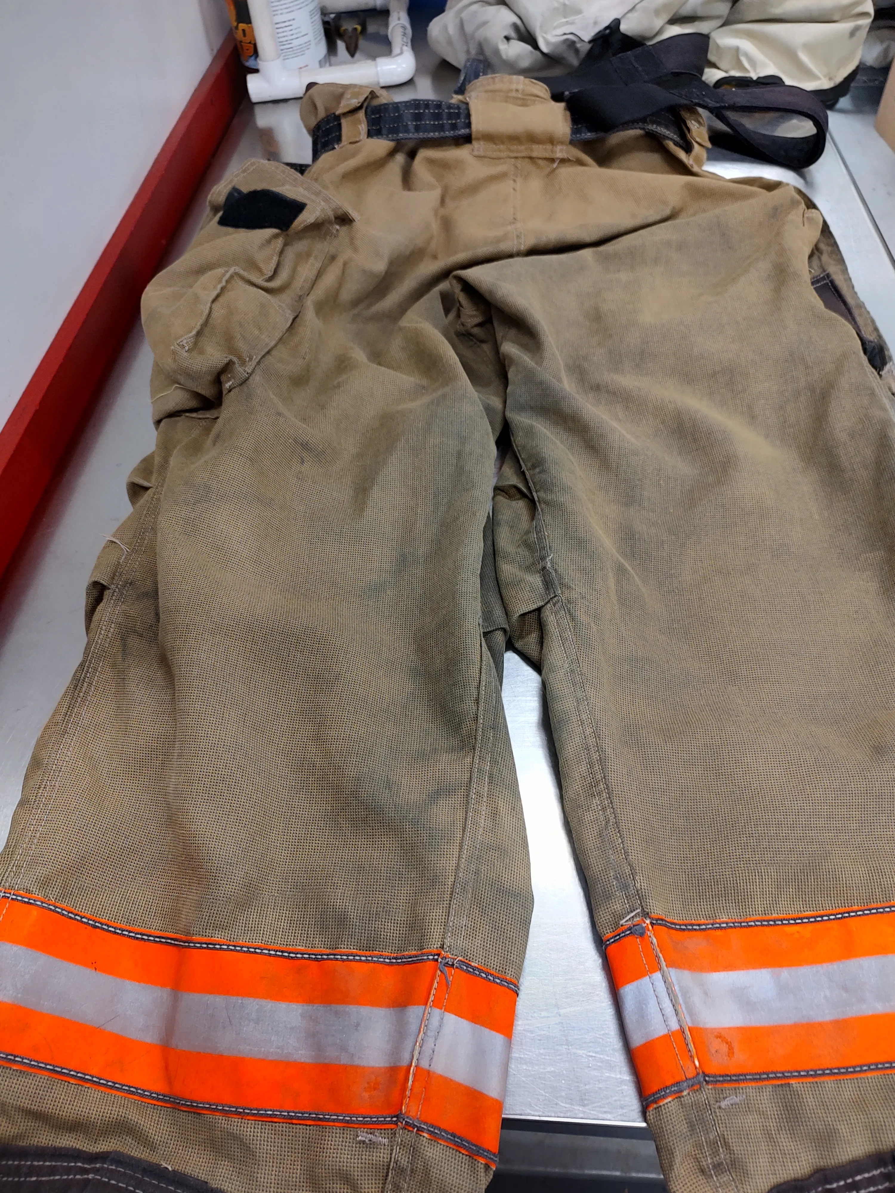 Turnout pants after cleaning